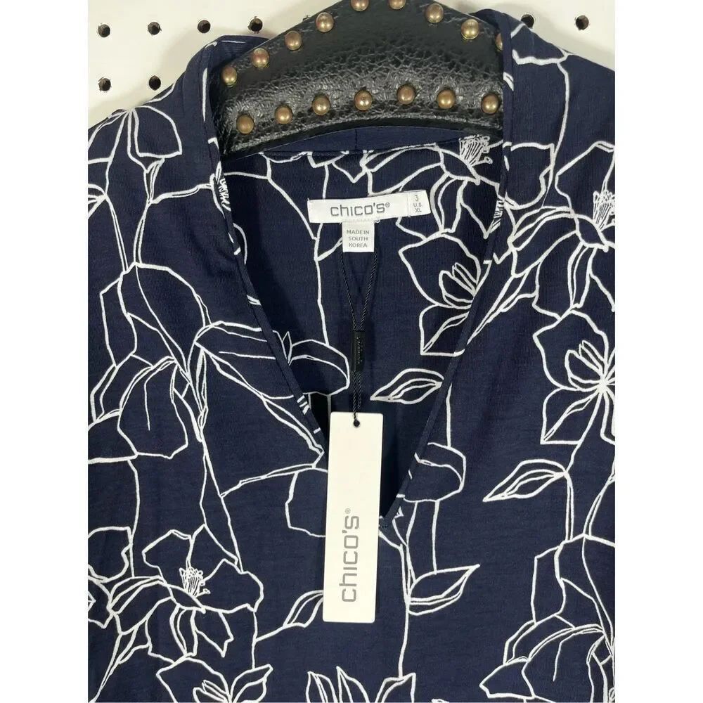 Chicos floral blouse size XL - Picture 4 of 4